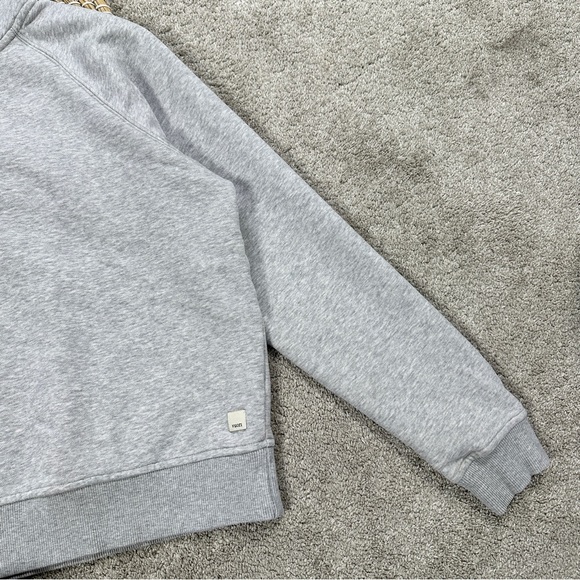 Vuori Women’s Organic Cotton Restore Half Zip Pullover in Light Heather Grey M - Picture 6 of 14